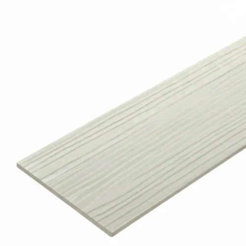 Rectangular white tile with ribbed texture on a white background